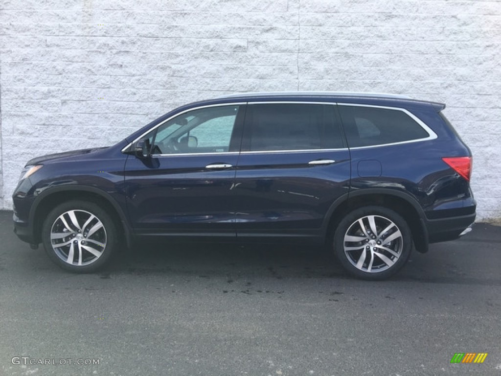 2018 Pilot Touring AWD - Obsidian Blue Pearl / Gray photo #7