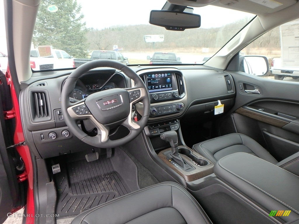 Jet Black Interior 2018 GMC Canyon Denali Crew Cab 4x4 Photo #126125672