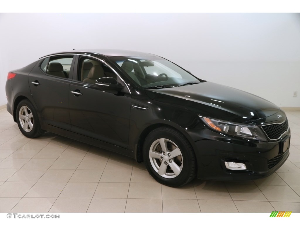 2015 Optima LX - Ebony Black / Beige photo #1