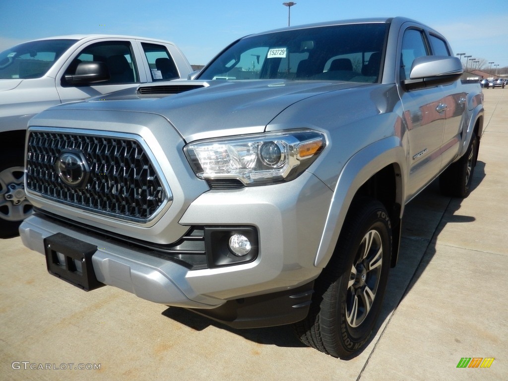 2018 Tacoma TRD Sport Double Cab 4x4 - Silver Sky Metallic / Graphite w/Gun Metal photo #1