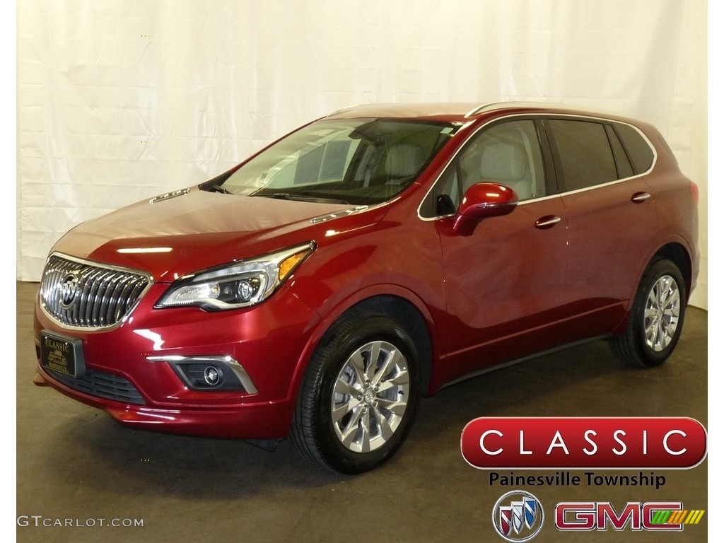 2017 Envision Essence AWD - Chili Red Metallic / Light Neutral photo #1