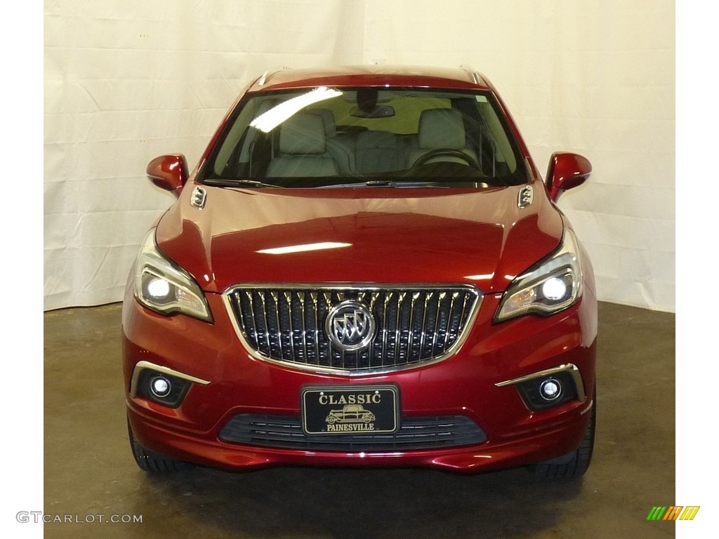 2017 Envision Essence AWD - Chili Red Metallic / Light Neutral photo #4