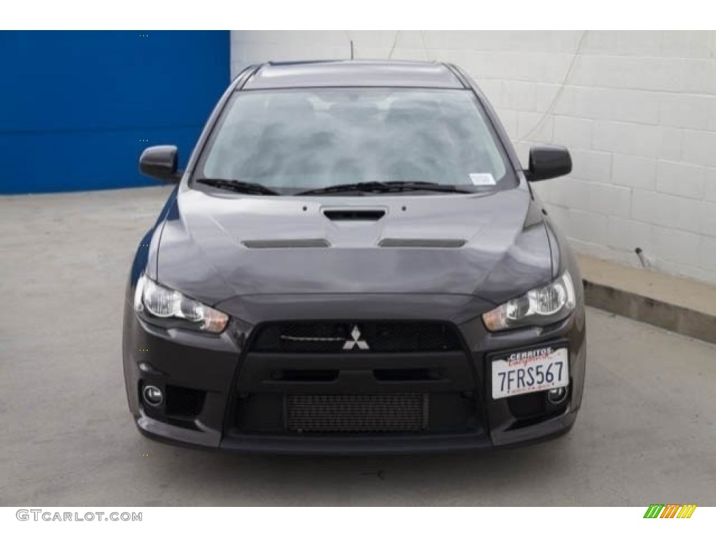 2014 Lancer Evolution GSR - Phantom Black Pearl / Black photo #7
