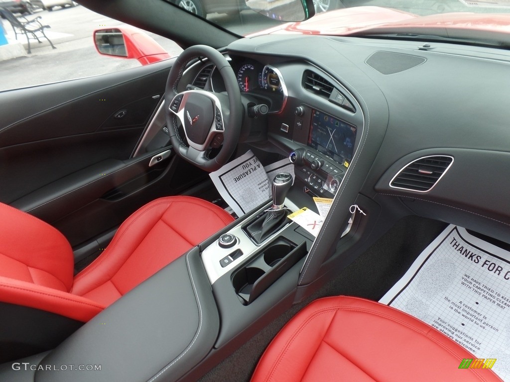 2019 Chevrolet Corvette Stingray Coupe Adrenaline Red Dashboard Photo #126132668