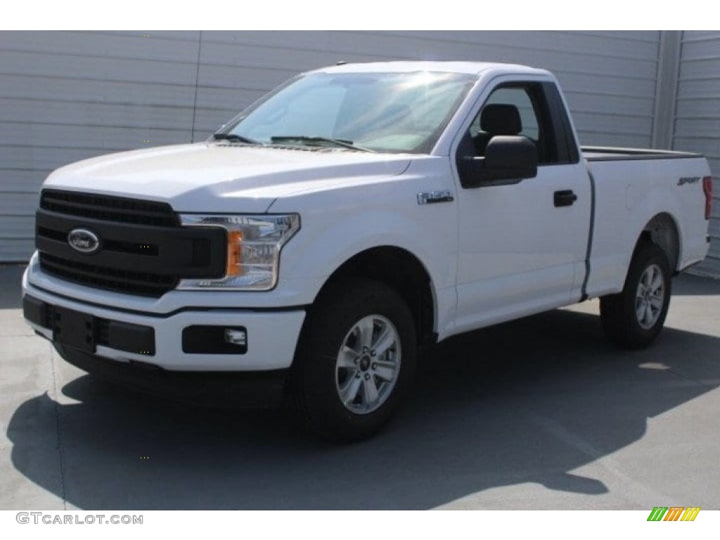 2018 F150 XL Regular Cab - Oxford White / Earth Gray photo #3