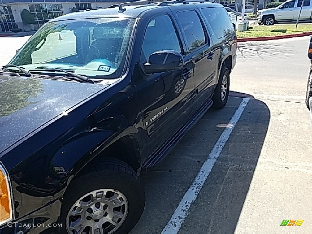 2007 Yukon XL 1500 SLT - Onyx Black / Light Tan photo #1