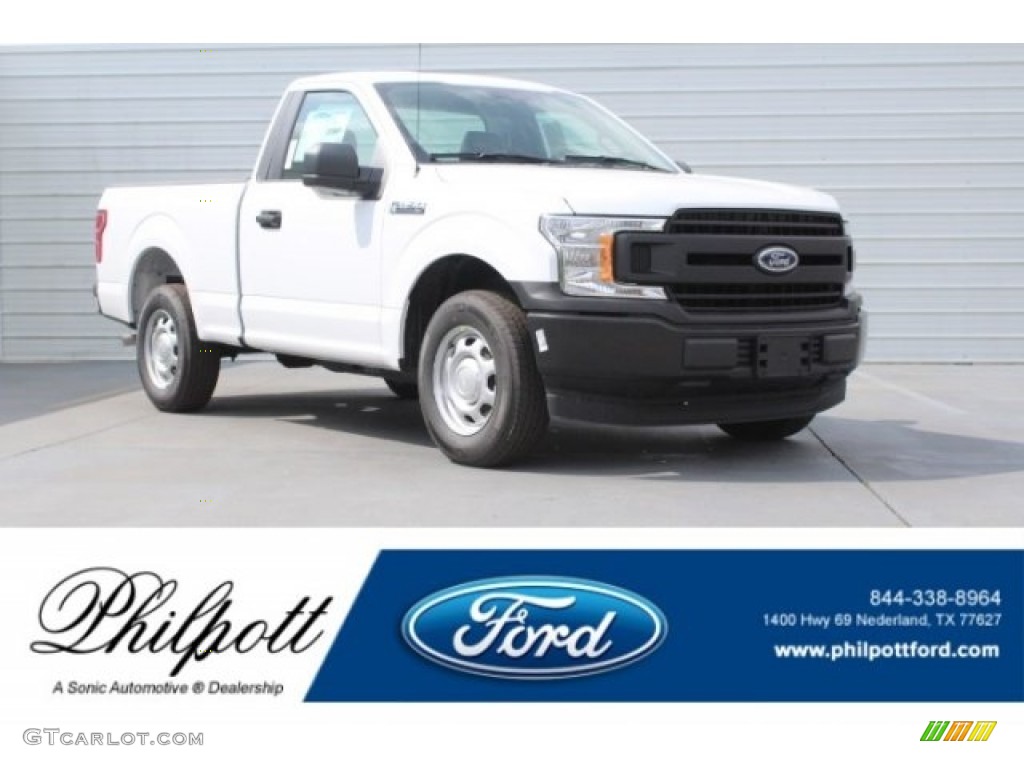2018 F150 XL Regular Cab - Oxford White / Earth Gray photo #1