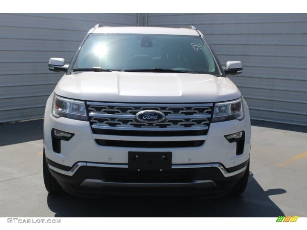 2018 Explorer Limited - White Platinum / Ebony Black photo #2