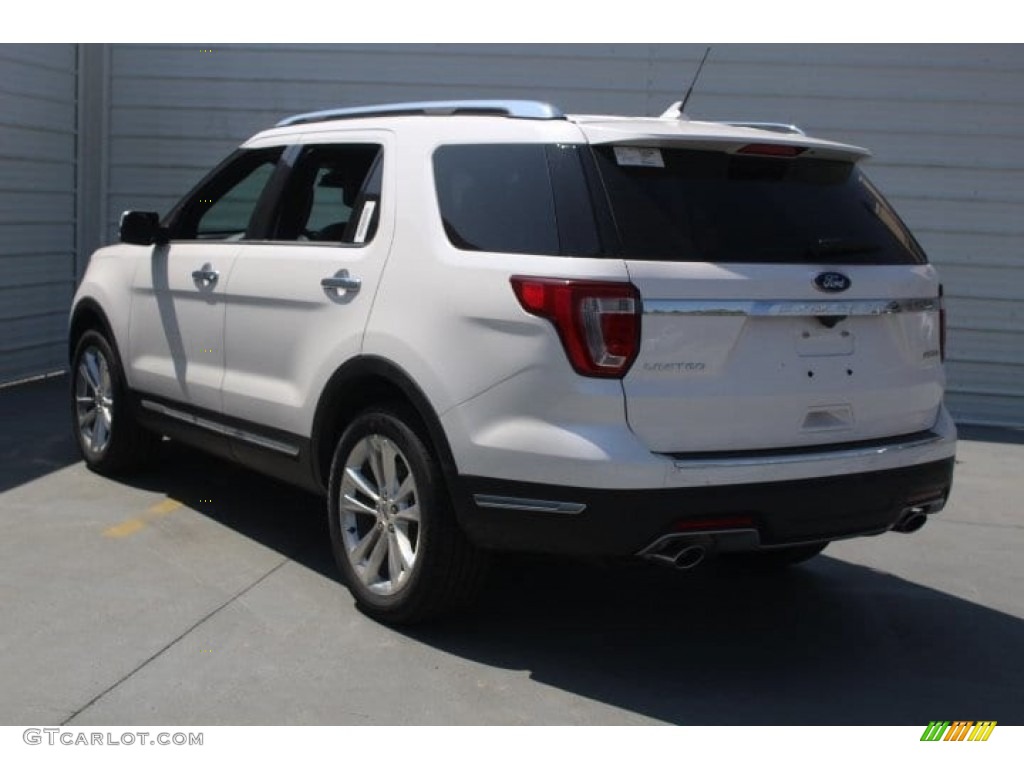 2018 Explorer Limited - White Platinum / Ebony Black photo #6