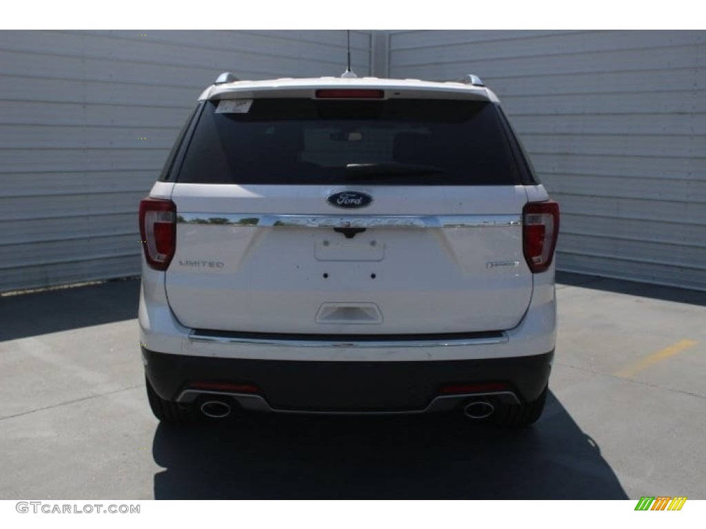 2018 Explorer Limited - White Platinum / Ebony Black photo #7