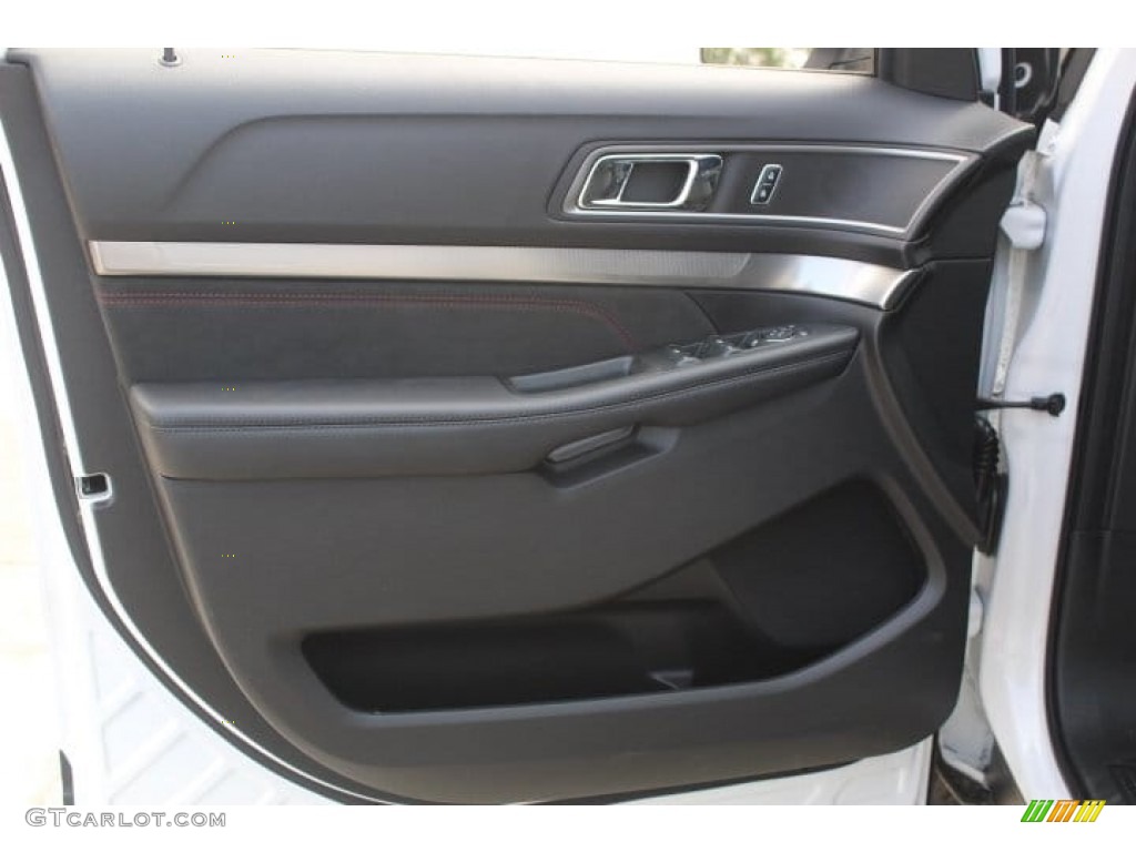 2018 Explorer XLT - White Platinum / Ebony Black photo #11