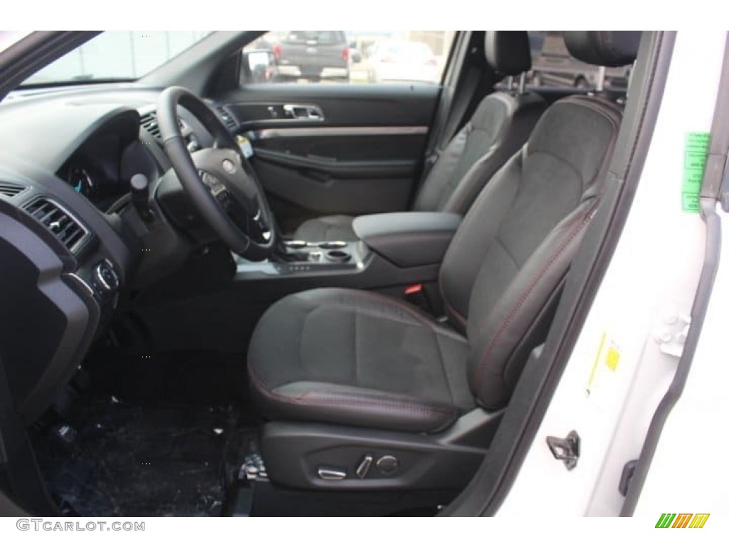 2018 Explorer XLT - White Platinum / Ebony Black photo #13