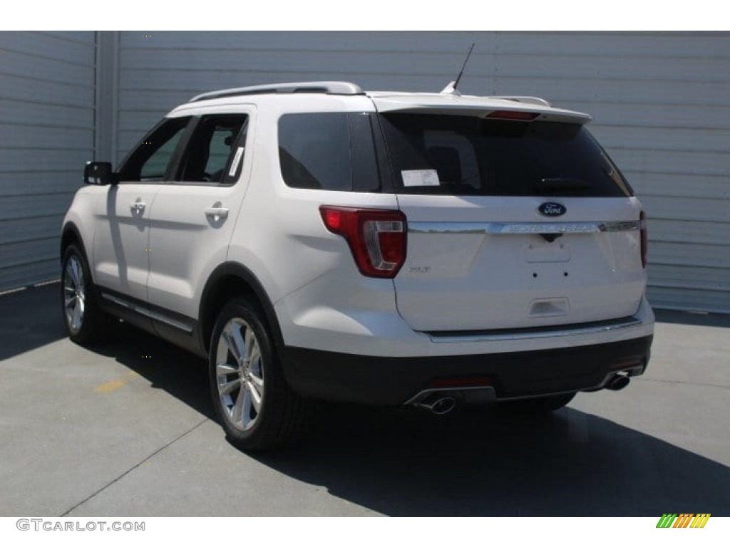 2018 Explorer XLT - White Platinum / Medium Stone photo #6