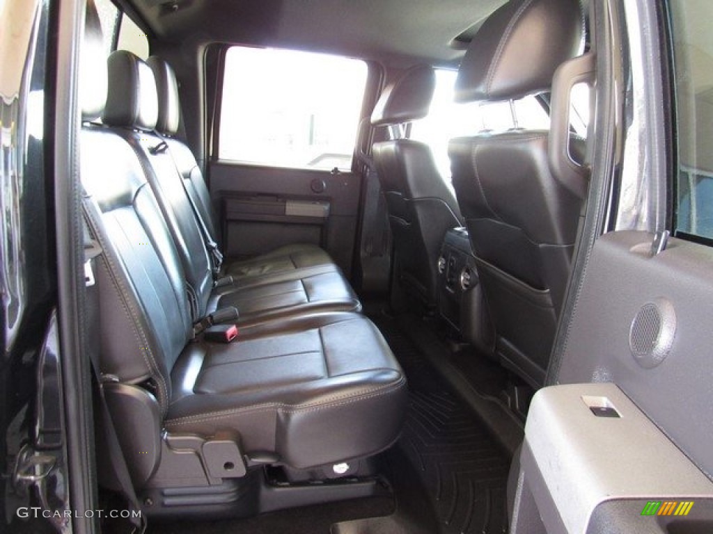2011 F250 Super Duty Lariat Crew Cab 4x4 - Tuxedo Black Metallic / Black Two Tone Leather photo #19