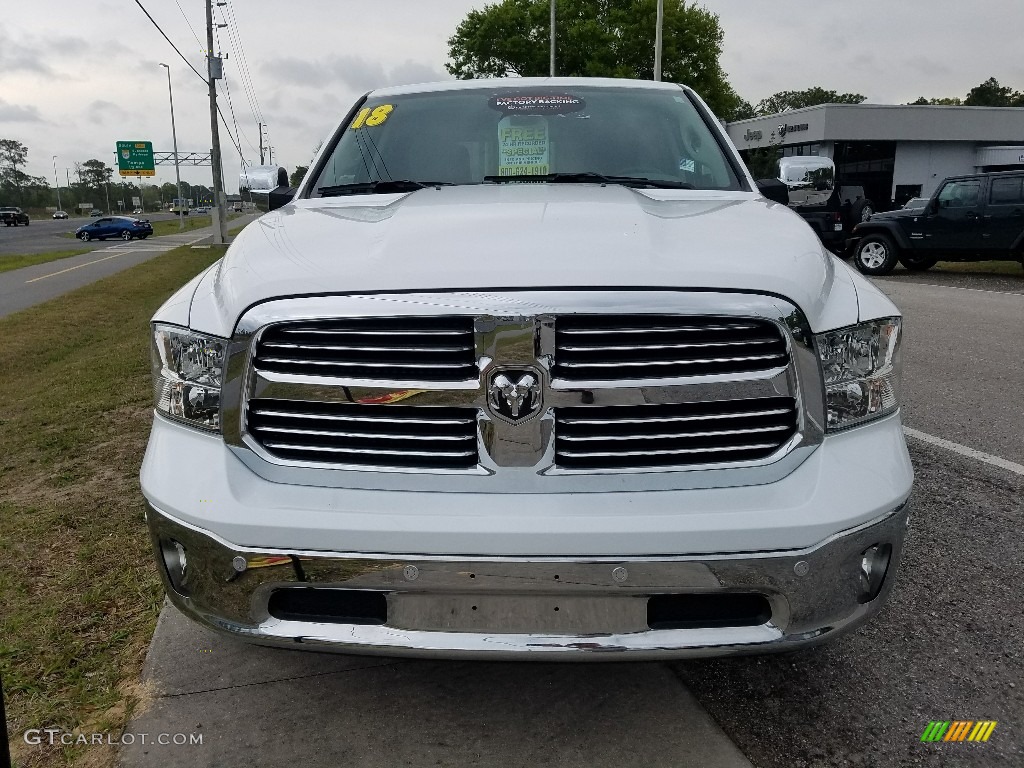 2018 1500 Big Horn Crew Cab 4x4 - Bright White / Black/Diesel Gray photo #8