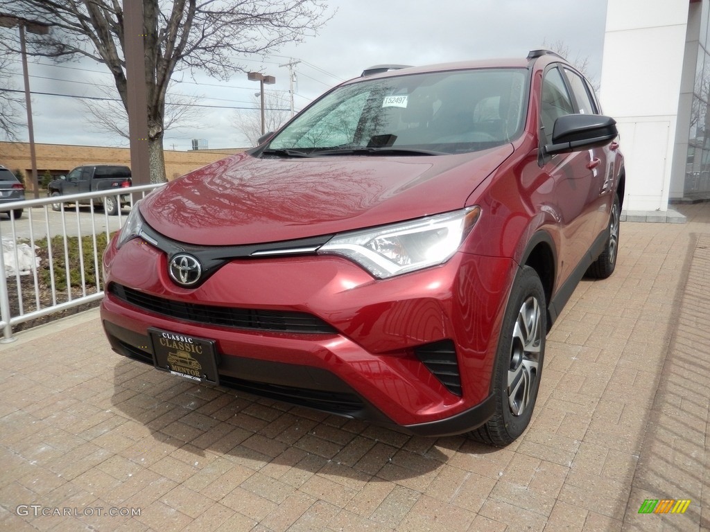 2018 RAV4 LE - Ruby Flare Pearl / Black photo #1