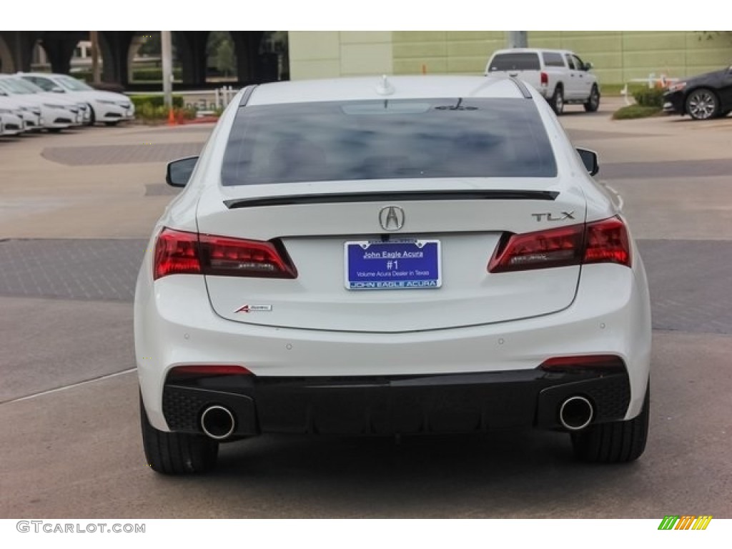 2018 TLX V6 A-Spec Sedan - Bellanova White Pearl / Ebony photo #6