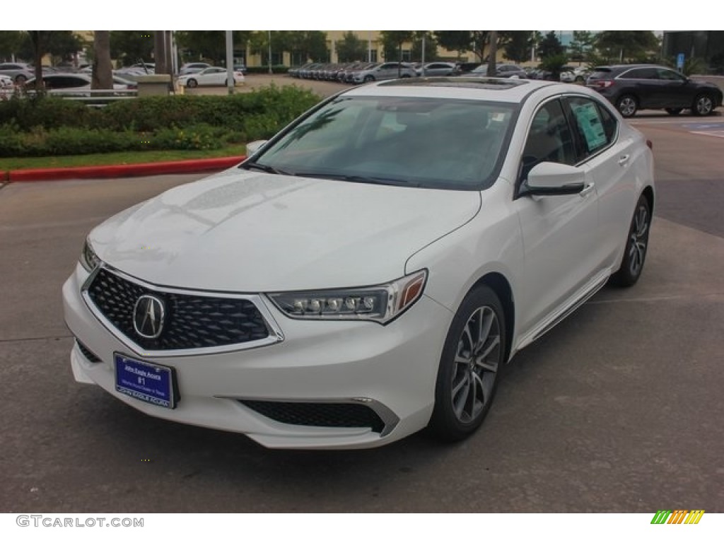 2018 TLX V6 Technology Sedan - Bellanova White Pearl / Espresso photo #3