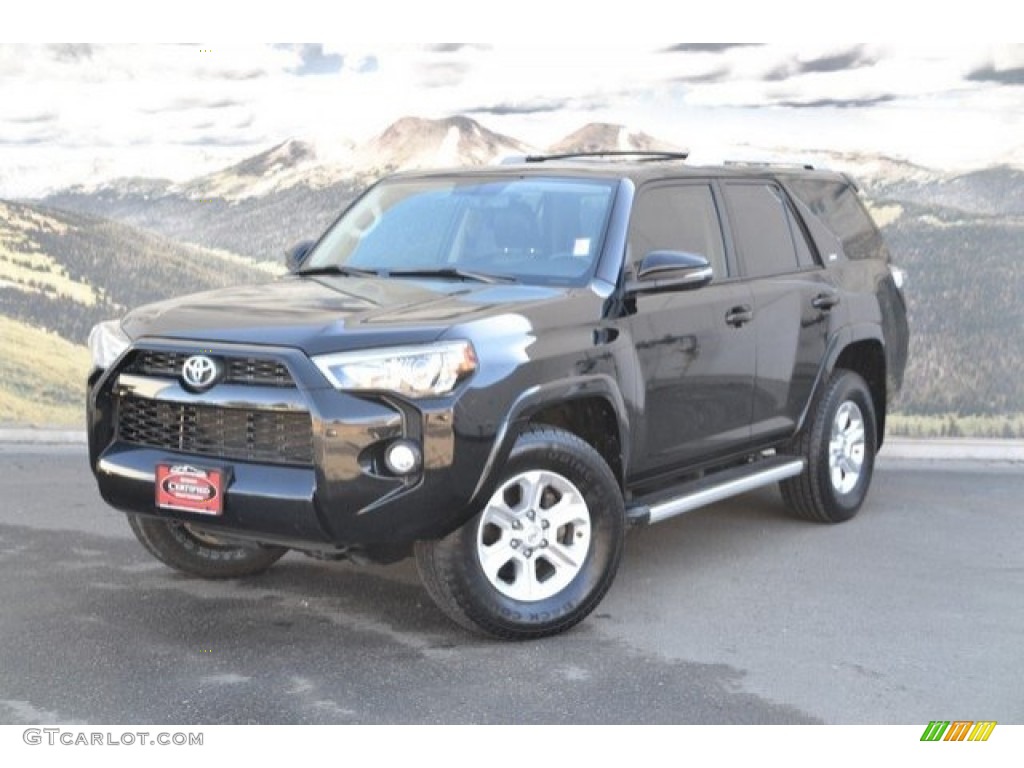 2016 4Runner SR5 Premium 4x4 - Midnight Black Metallic / Black photo #5