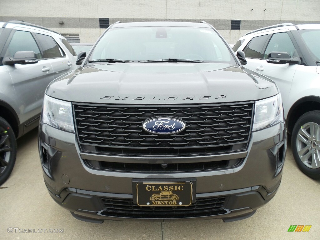 2018 Explorer Sport 4WD - Magnetic Metallic / Ebony Black photo #2