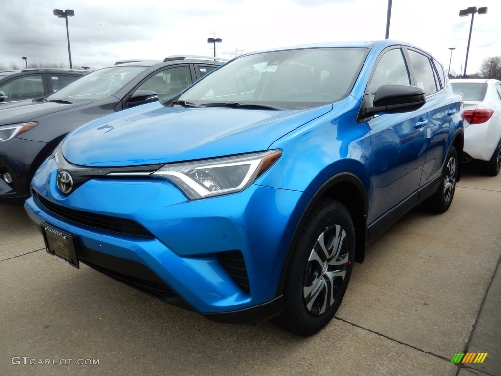 2018 RAV4 LE - Electric Storm Blue / Black photo #1