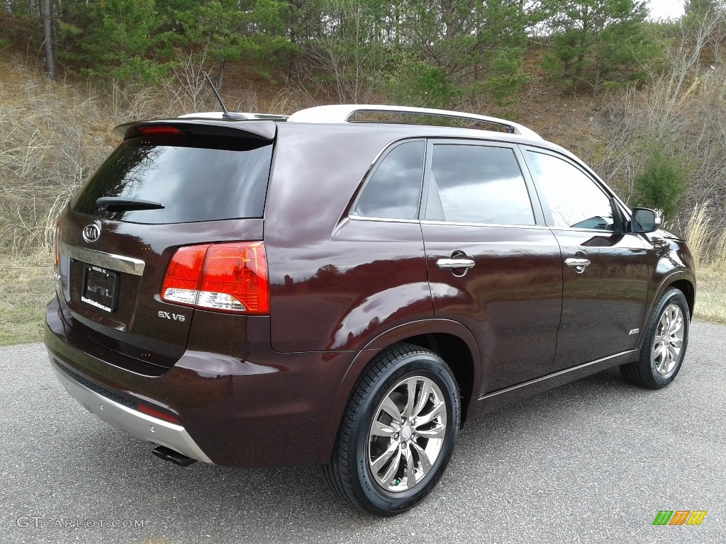 2011 Sorento SX V6 AWD - Java Brown / Black photo #6