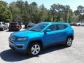 2018 Laser Blue Pearl Jeep Compass Latitude  photo #1