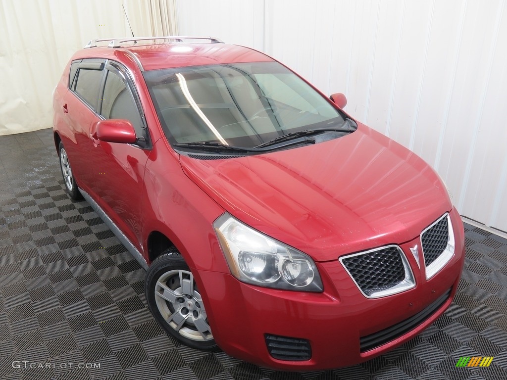 2009 Vibe 2.4 AWD - Red Hot Metallic / Ebony photo #4