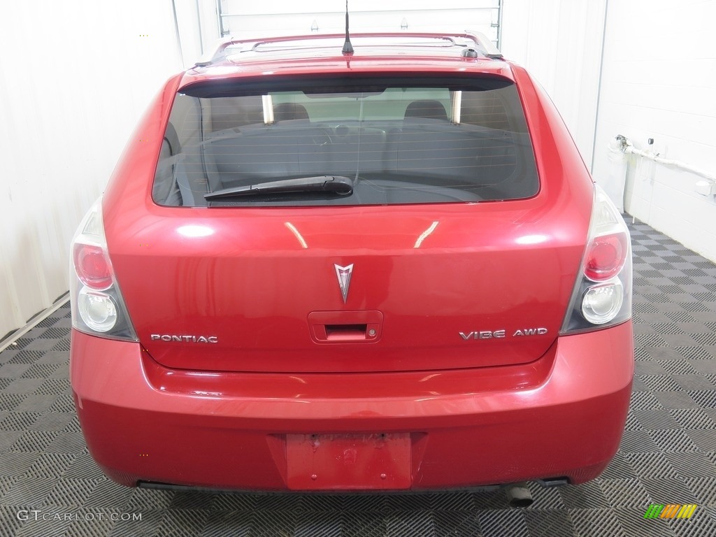 2009 Vibe 2.4 AWD - Red Hot Metallic / Ebony photo #9