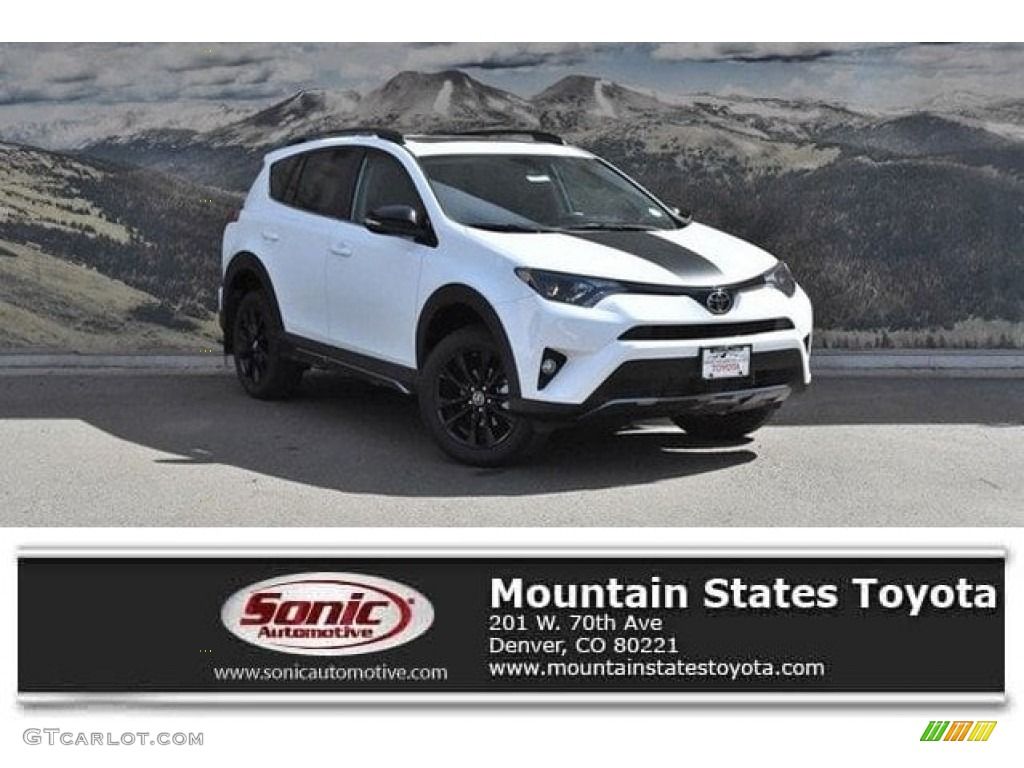 2018 RAV4 Adventure AWD - Super White / Black photo #1