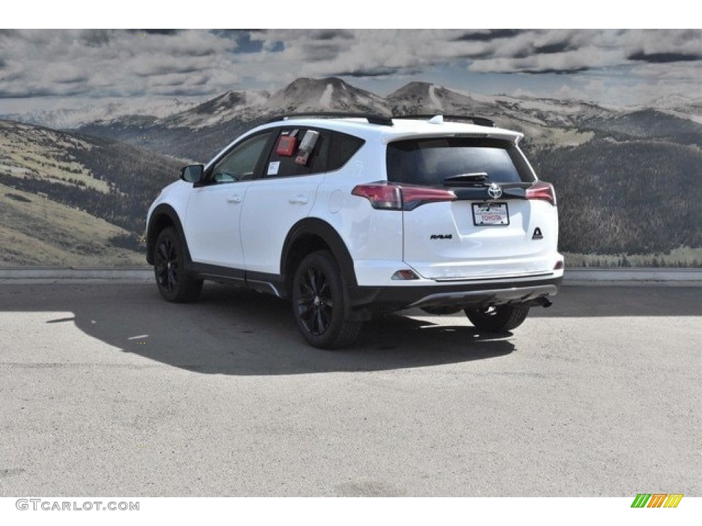 2018 RAV4 Adventure AWD - Super White / Black photo #3