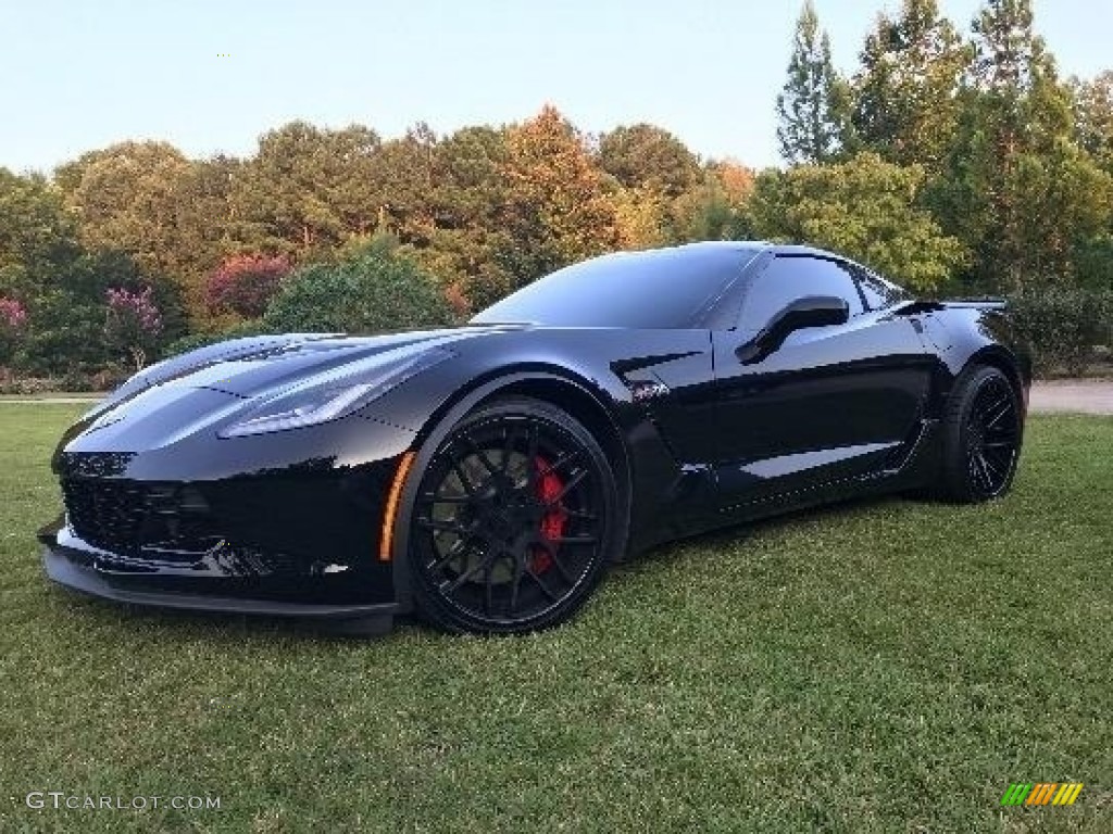 Black 2016 Chevrolet Corvette Z06 Convertible Exterior Photo #126156213