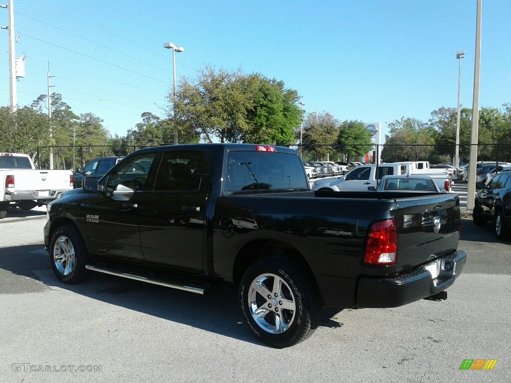 2018 1500 Express Crew Cab - Brilliant Black Crystal Pearl / Black/Diesel Gray photo #3