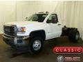 Summit White - Sierra 3500HD Regular Cab 4x4 Chassis Photo No. 1