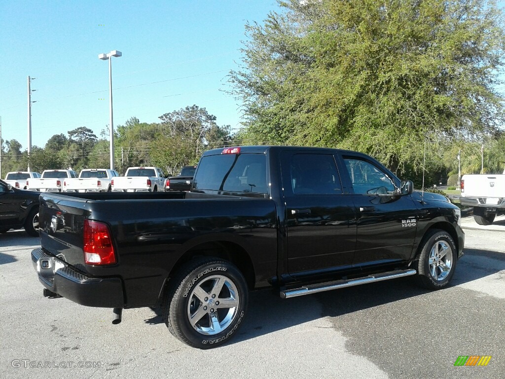 2018 1500 Express Crew Cab - Brilliant Black Crystal Pearl / Black/Diesel Gray photo #5