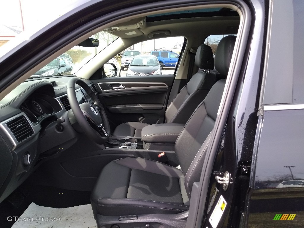 Titan Black Interior 2018 Volkswagen Atlas SEL 4Motion Photo #126168378