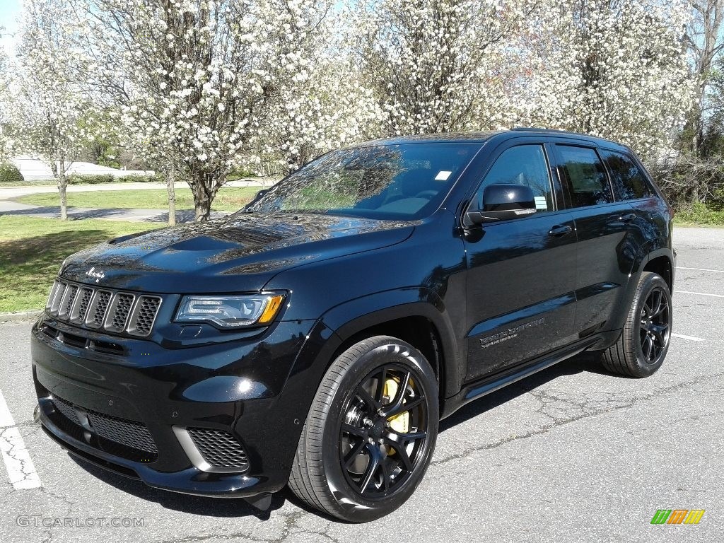 Diamond Black Crystal Pearl 2018 Jeep Grand Cherokee Trackhawk 4x4 Exterior Photo #126168615
