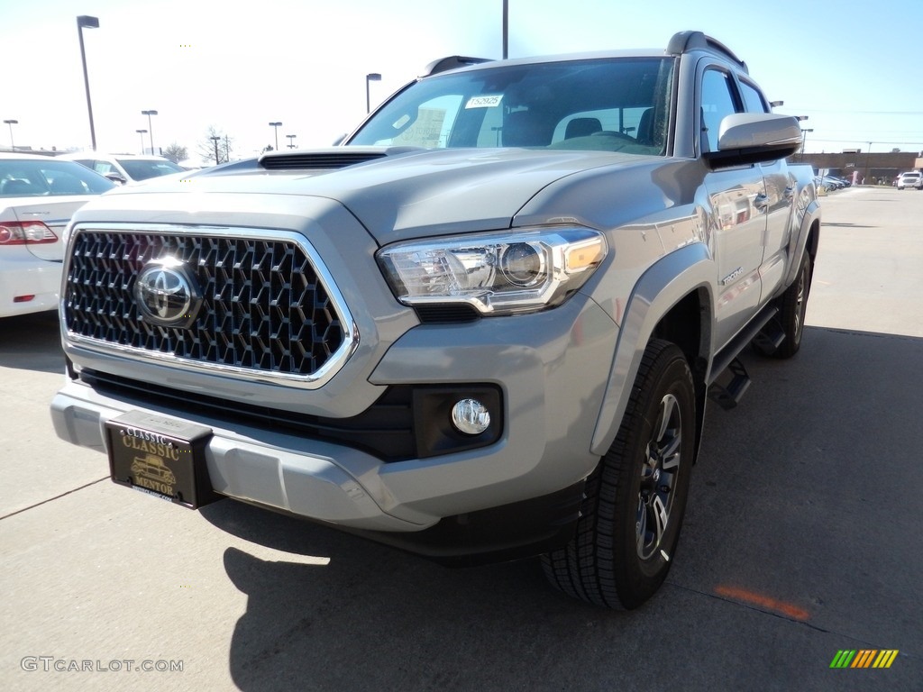 2018 Tacoma TRD Sport Double Cab 4x4 - Cement / Graphite w/Gun Metal photo #1