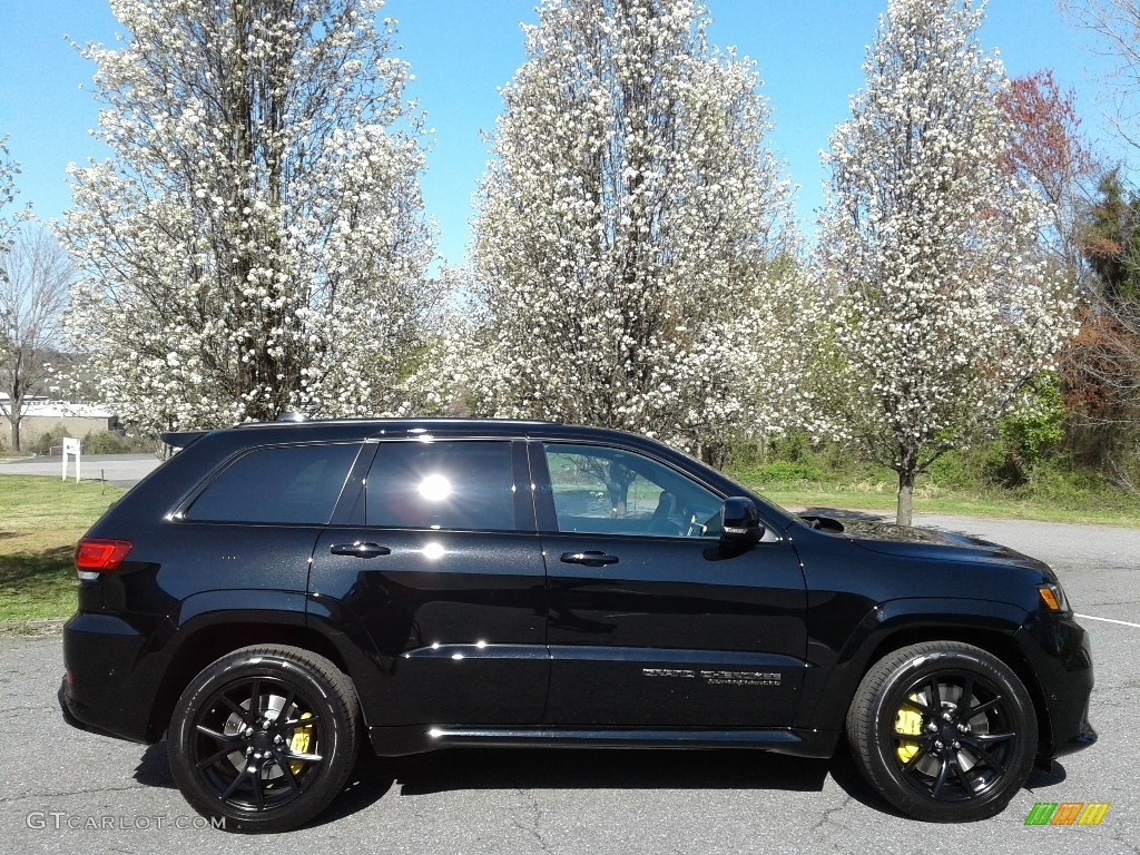 Diamond Black Crystal Pearl 2018 Jeep Grand Cherokee Trackhawk 4x4 Exterior Photo #126168702