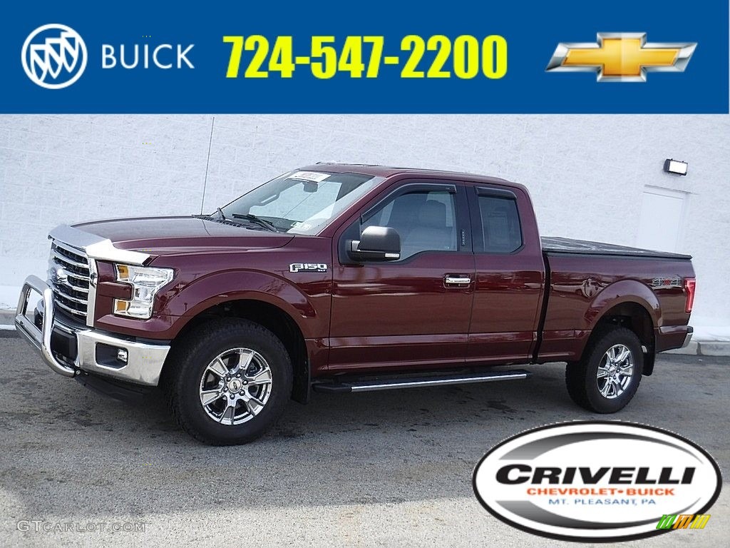 2015 F150 XLT SuperCab 4x4 - Bronze Fire Metallic / Medium Earth Gray photo #1