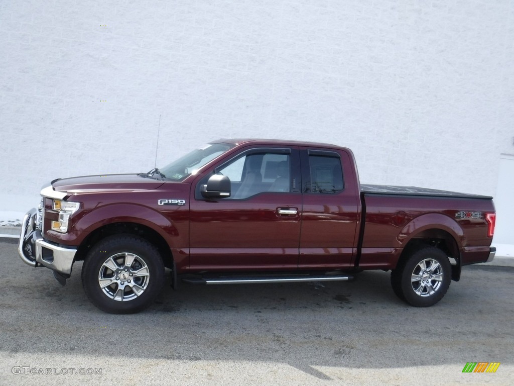 2015 F150 XLT SuperCab 4x4 - Bronze Fire Metallic / Medium Earth Gray photo #2