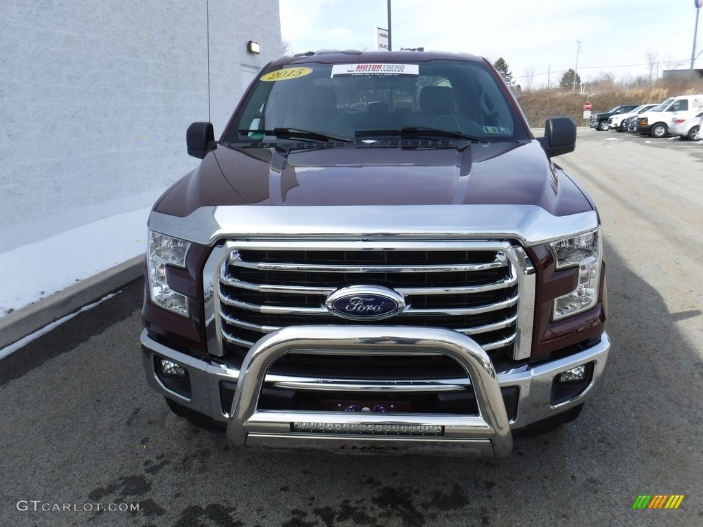 2015 F150 XLT SuperCab 4x4 - Bronze Fire Metallic / Medium Earth Gray photo #9