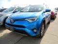 2018 Electric Storm Blue Toyota RAV4 Limited AWD  photo #1