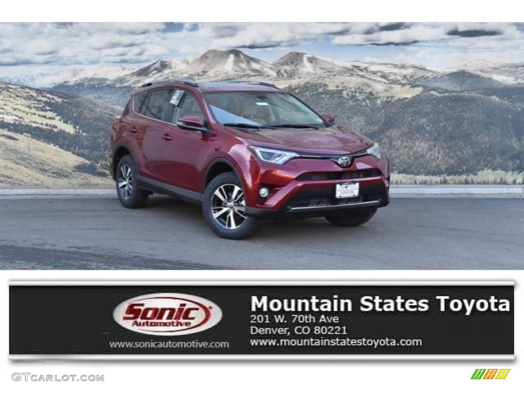 2018 RAV4 XLE AWD - Ruby Flare Pearl / Nutmeg photo #1