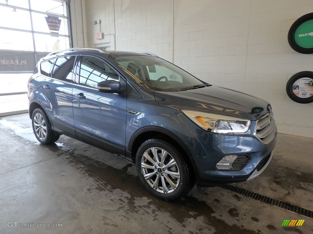 2018 Escape Titanium 4WD - Blue Metallic / Charcoal Black photo #1