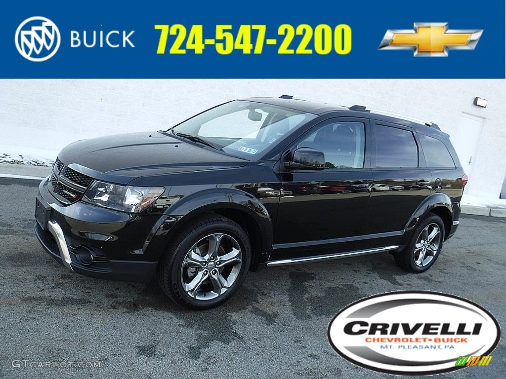 2017 Journey Crossroad AWD - Pitch Black / Black photo #1