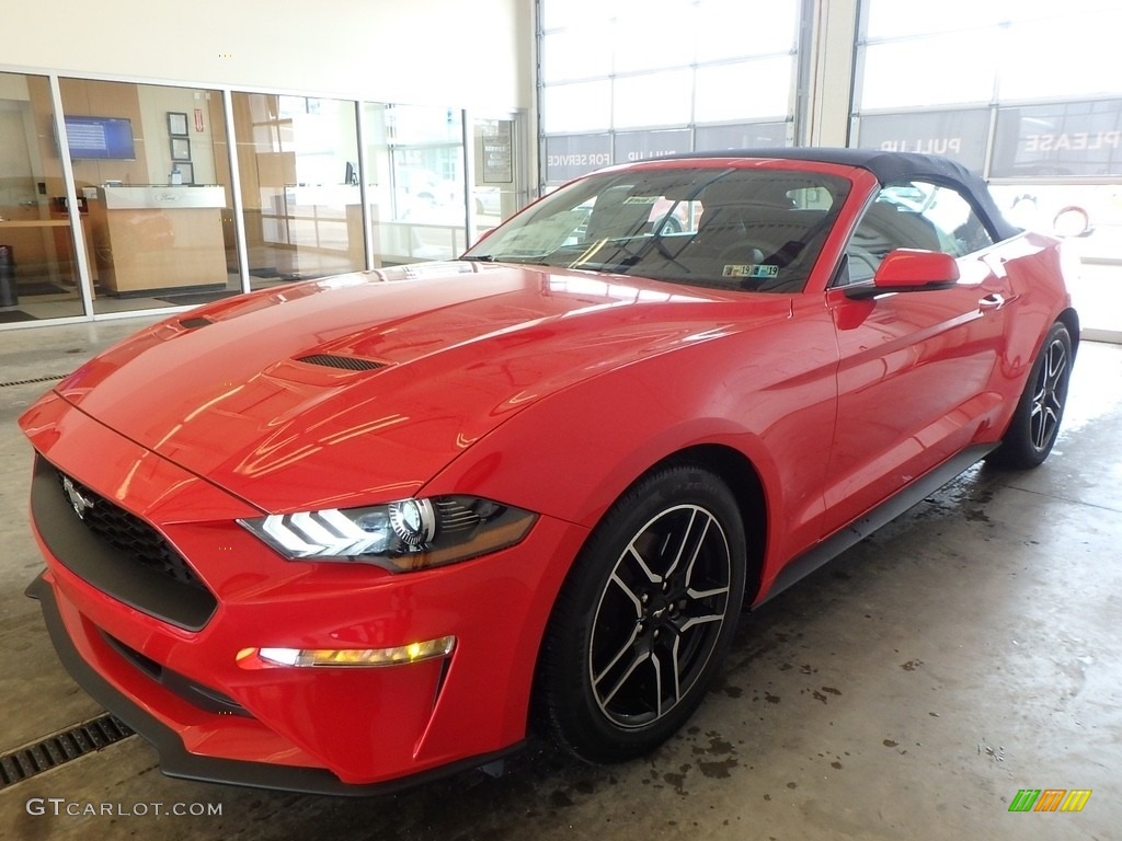 2018 Mustang EcoBoost Premium Convertible - Race Red / Ebony photo #4
