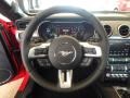 Ebony 2018 Ford Mustang EcoBoost Premium Convertible Steering Wheel