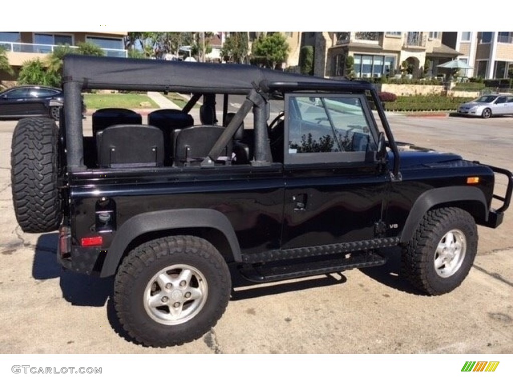 Black 1994 Land Rover Defender 90 Soft Top Exterior Photo #126175609