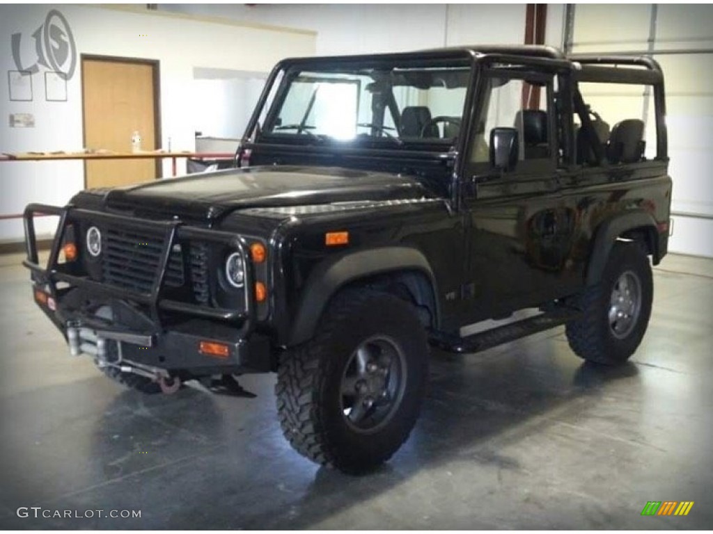 Black 1994 Land Rover Defender 90 Soft Top Exterior Photo #126175806
